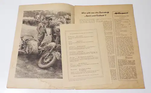 Sport und Technik Motorsport GST Werbenummer AWO Zündpunkt 1954