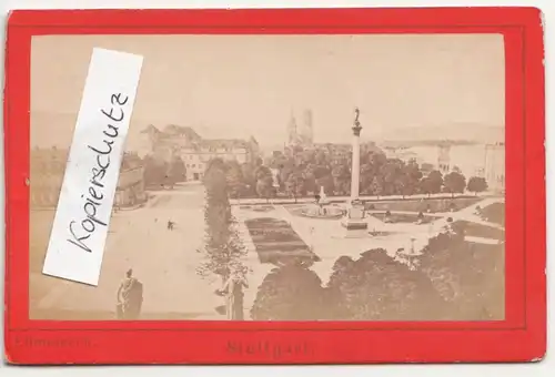 CdV Foto Stuttgart Schloss um 1870 ! (F1692