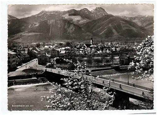 Ak Foto Rosenheim am Inn 1955 Echtfoto
