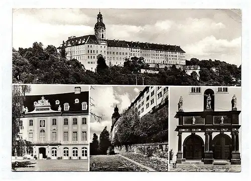 Ak Rudolstadt Renaissanceportal Schloß Heidecksburg Westfront Schloßaufgang DDR