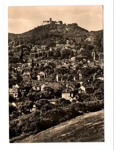 Ak Eisenach mit Wartburg DDR 1965