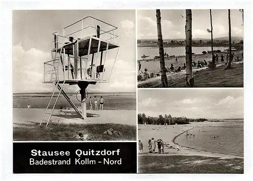 Ak Stausee Quitzdorf Kreis Niesky Sachsen Badestrand Kollm Ost DDR
