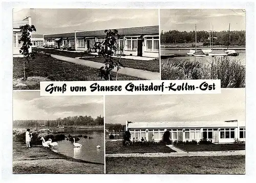 Ak Gruß vom Stausee Quitzdorf Kollm Ost DDR 1982