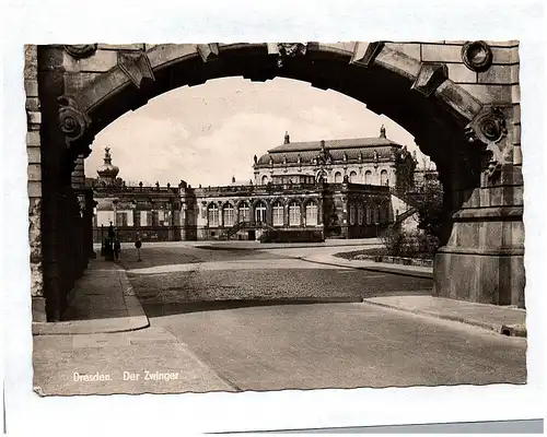 Ak Dresden der Zwinger Sachsen DDR 1962