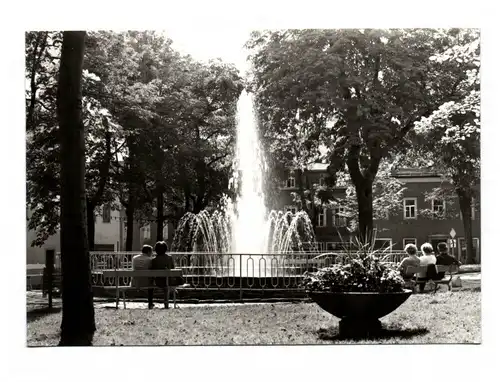 Ak Springbrunnen Oberwiesenthal am Markt Foto DDR