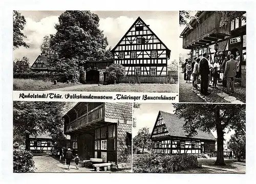 Ak Rudolstadt Thüringen Volkskundemuseum Thüringer Bauernhäuser DDR