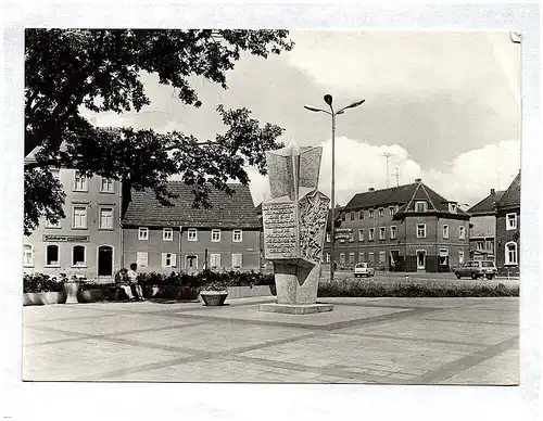 Ak Foto Leninplatz Großenhain DDR Sachsen