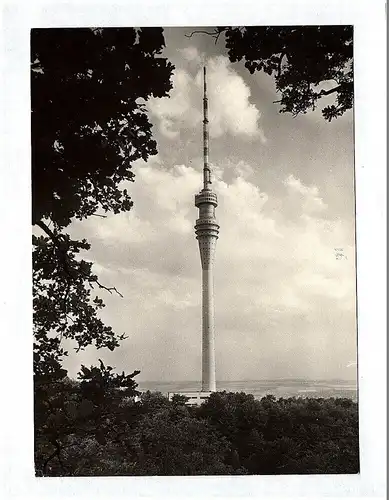 Ak Dresden Fernsehturm DDR Echt Foto