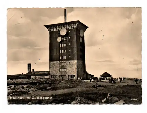 Ak Brockenhotel am Wolkenhäuschen DDR