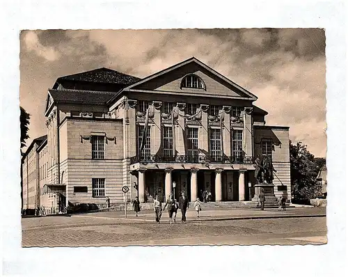 Foto Ak Weimar Nationaltheater Echtfoto DDR 1959