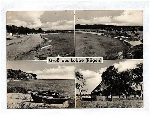 Ak Gruß aus Lobbe Rügen DDR Ostsee