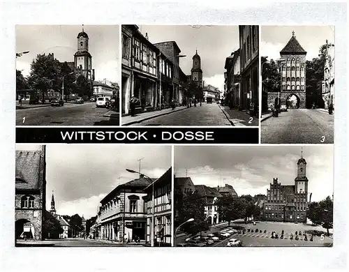 Ak Wittstock Dosse Rathaus Rudolf Breitscheid Straße Gröpertor Karl Marx Straße