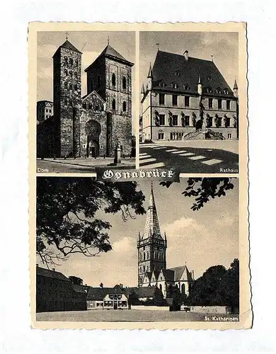 Ak Osnabrück Dom Rathaus St Katharinen