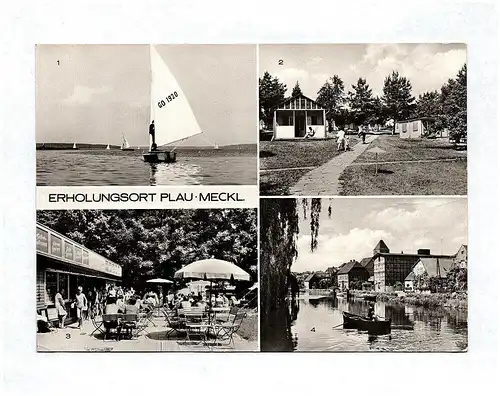 Ak Erholungsort Plau Kr Lübz Plauer See DDR Campinglager Hans Fischer Zeltplatz