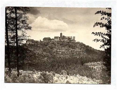 Foto Ak DDR 1975 Die Wartburg Blick auf die Vorderseite der Burg
