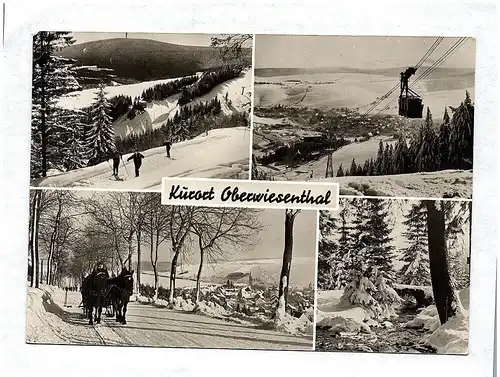 Ak Kurort Oberwiesenthal DDR Echtfoto Winter