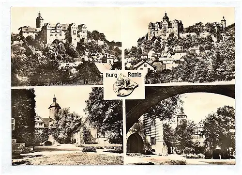 Ak Burg Ranis Pößneck Thüringen Museum HO Gaststätte Echtfoto