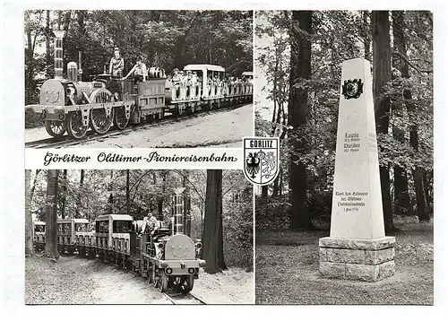 Ak Görlitzer Oldtimer Pioniereisenbahn DDR 1976 Park der Thälmann Pioniere Echtf
