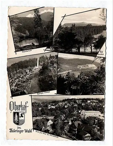 Aansichtskarte Oberhof im Thüringer Wald Pfanntalteich Blick zum Schneekopf Thür