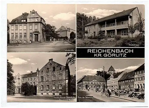 Ak Reichenbach Kreis Görlitz Schulstraße Theodor Körner Oberschule