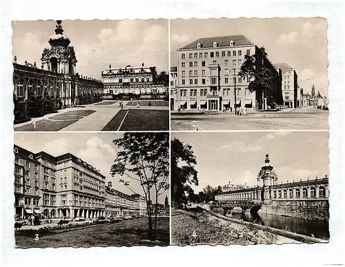 Ak Dresden Zwingerhof Dr Külz Ring Altmarkt Cafe Prag Zwinger 1960 DDR