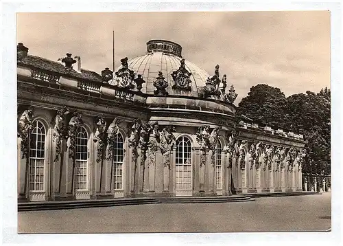 Ak Foto Schloß Sanssouci Gartenseite Potsdam