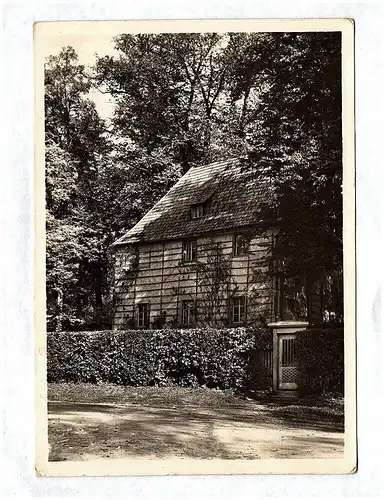 Foto Ak Goethes Gartenhaus Weimar Thüringen Echtfoto