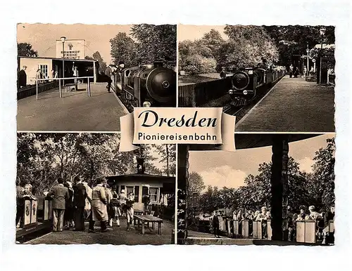 Ak Dresden Pioniereisenbahn 1962 DDR