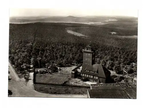 Ak Foto Oberwiesenthal Erzgebirge Blick vom Aussichtsturm des Fichtelberghauses 