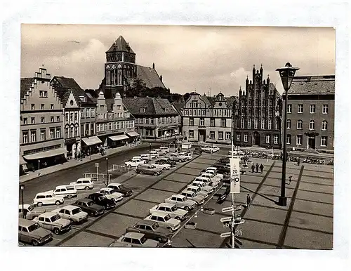Ak Greifswald Platz der Freundschaft DDR