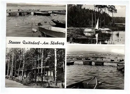 Ak Stausee Quitzdorf Am Säuberg DDR