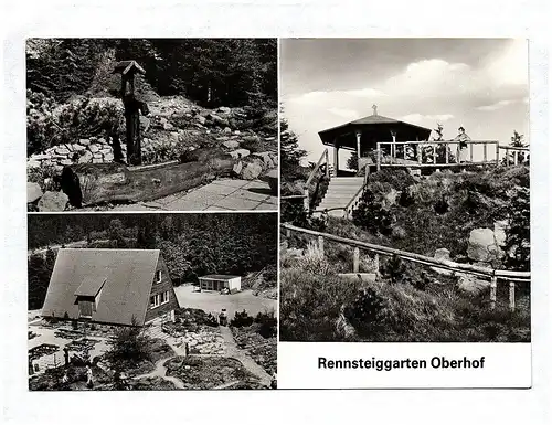 Ansichtskarte Rennsteiggarten Oberhof Thüringen reis Suhl
