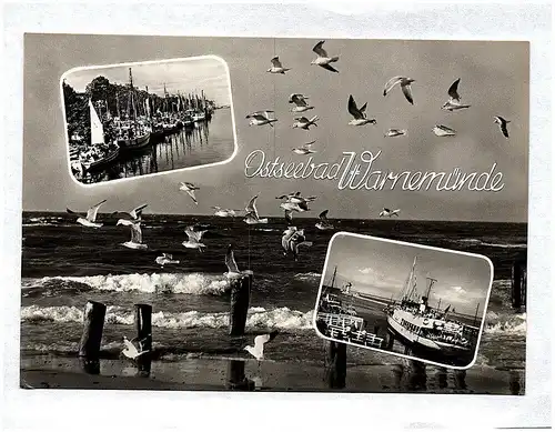 Ak Foto Ostseebad Warnemünde Mecklenburg Vorpommern Ostsee