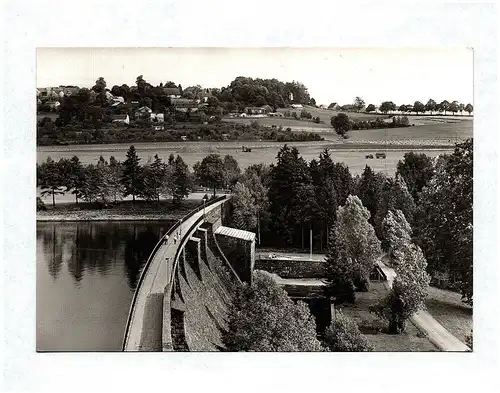 Foto Ak Talsperre Pirk Kreis Oelsnitz Spermauer Echtfoto DDR