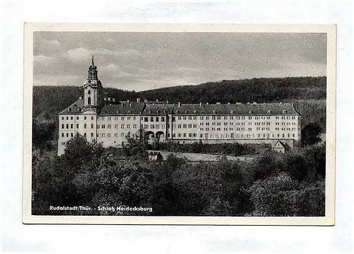 Ak Rudolstadt Thüringen Schloß Heidecksburg