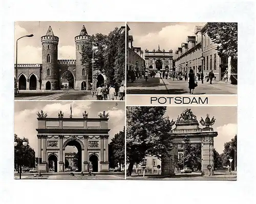 Ansichtskarte Potsdam Nauener Tor Echtfoto DDR Klement Gottwald Straße