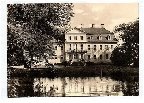 Ak Rammenau Kr Bischofswerda Barockschloß Gartenseite Echtfoto