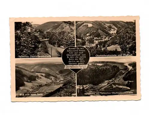 Ak Oberweißbacher Bergbahn Talstation Blick vom roten Stein Obstfelderschmiede