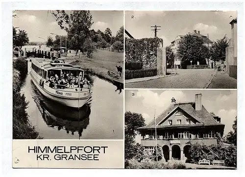 Ak Himmelpfort Kreis Gransee in der Schleuse An der Stadtmauer FDGB
