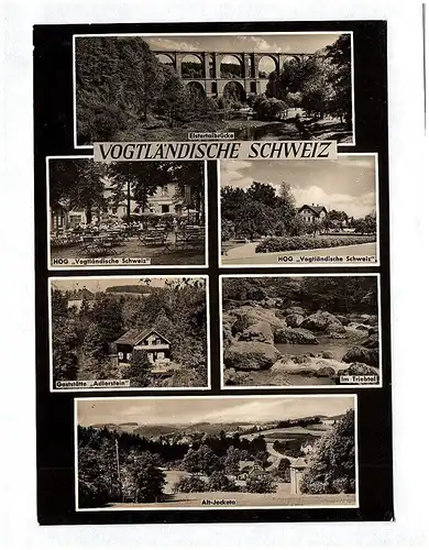 Ak Vogtländische Schweiz HOG Gaststätte Adlerstein Im Triebtal Echtfoto DDR