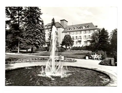 Echtfoto Ak Bad Brambach Kr Oelsnitz Joliot Curie Haus DDR