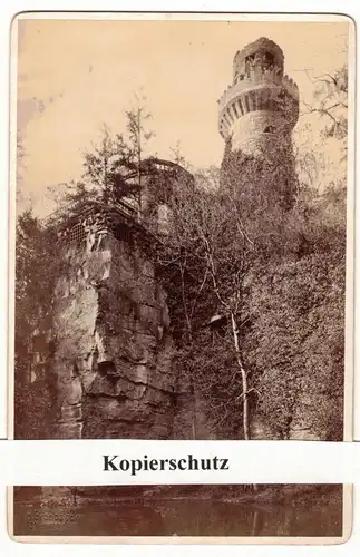 Kabinettfoto Stuttgart Garten in Schloss Ludwigslust Brandseph Albumin 1890 Foto