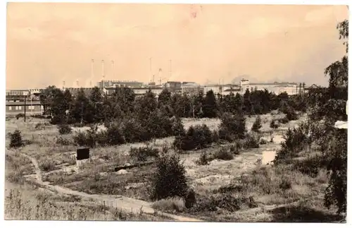 Ak Schwarze Pumpe Kreis Spremberg Blick zum Kombinat 1964