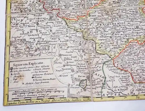 Landkarte Königreich Boheim Böhmen Homanns Erben 1805 koloriert