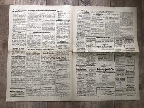 Zeitung Blatt Oktober 1945 Wiedererrichtung Kunstinstitut