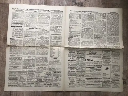 Zeitung Blatt Oktober 1945 Wiederaufbauspende 750000 Mk Arbeitseinsatz