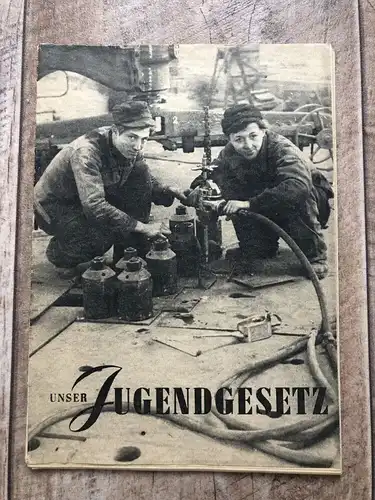 DDR Propaganda Heft Unser Jugendgesetz