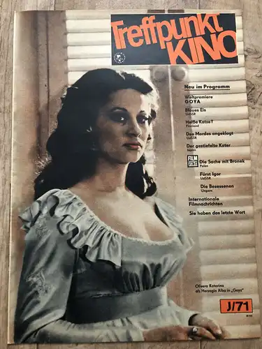 DDR Zeitschrift Treffpunkt Kino verschiedene Ausgaben 1970 - 1977
