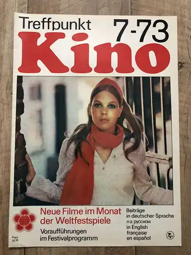 DDR Zeitschrift Treffpunkt Kino verschiedene Ausgaben 1970 - 1977