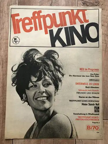 DDR Zeitschrift Treffpunkt Kino verschiedene Ausgaben 1970 - 1977